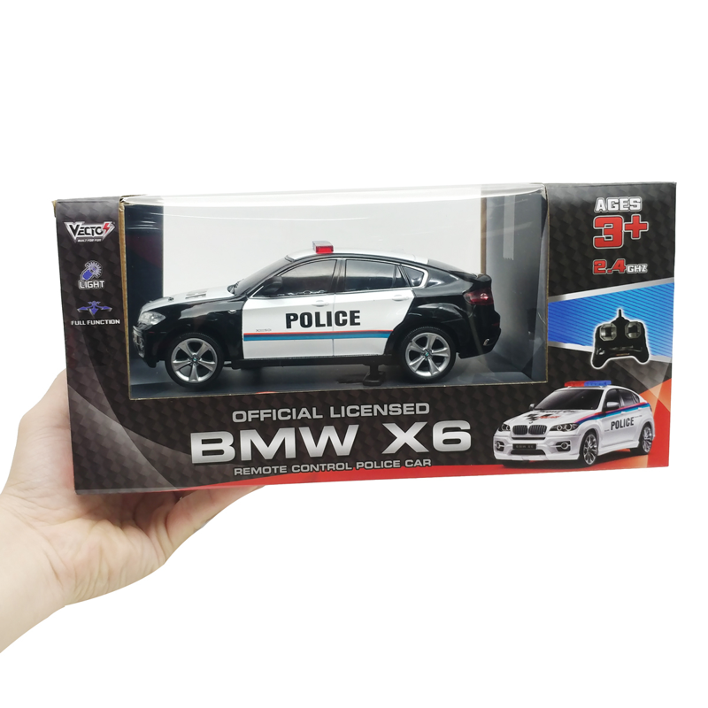 Vecto Xe Cảnh Sát Bmw X6 Điều Khiển VT2404P/BK