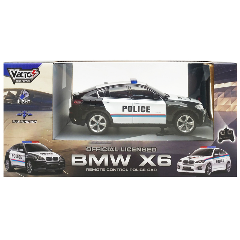 Vecto Xe Cảnh Sát Bmw X6 Điều Khiển VT2404P/BK