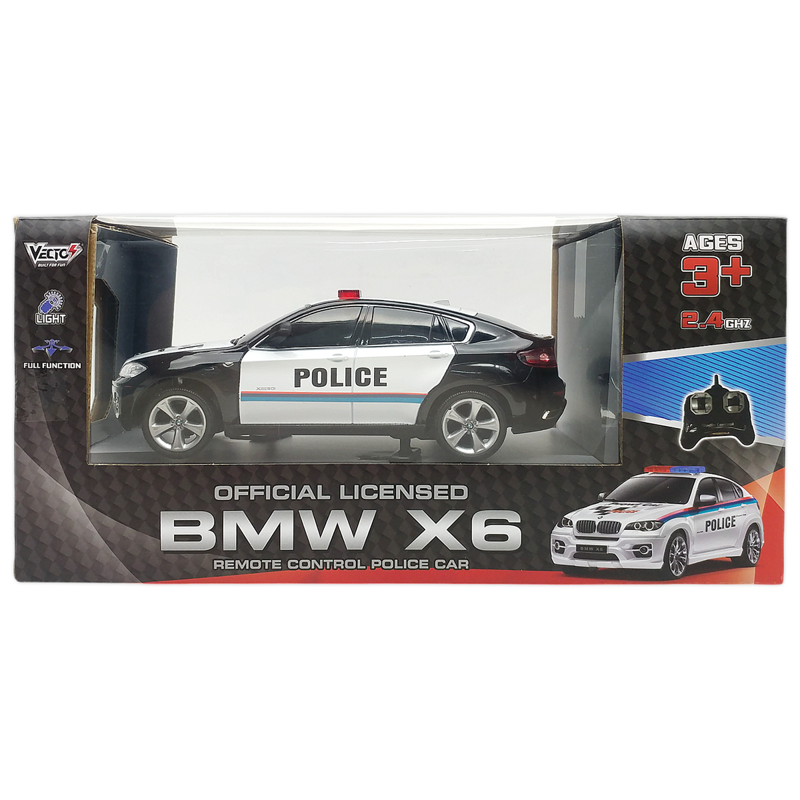 Vecto Xe Cảnh Sát Bmw X6 Điều Khiển VT2404P/BK
