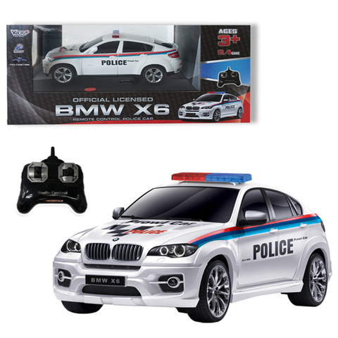 Vecto Xe Cảnh Sát Bmw X6 Điều Khiển VT2404P/WH