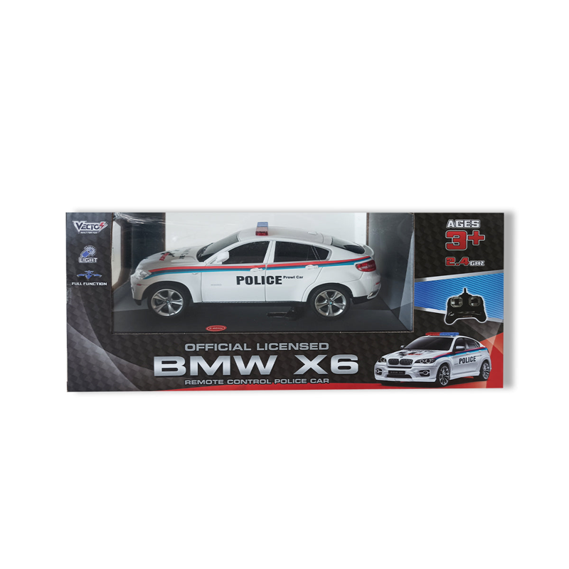 Vecto Xe Cảnh Sát Bmw X6 Điều Khiển VT2404P/WH