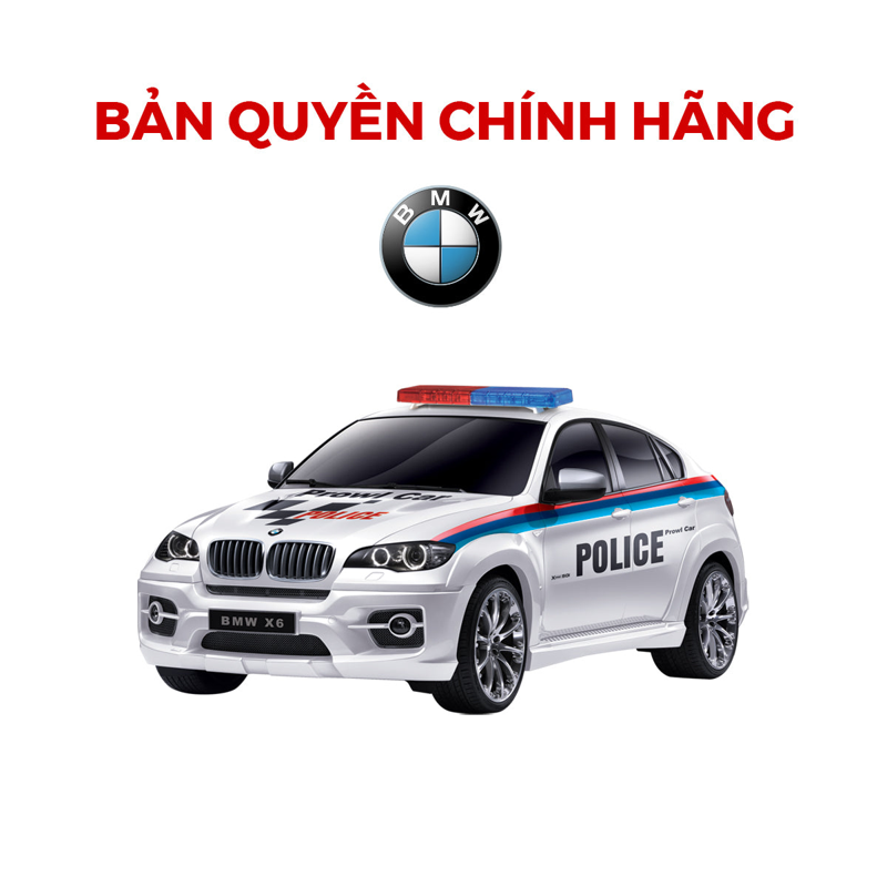 Vecto Xe Cảnh Sát Bmw X6 Điều Khiển VT2404P/WH