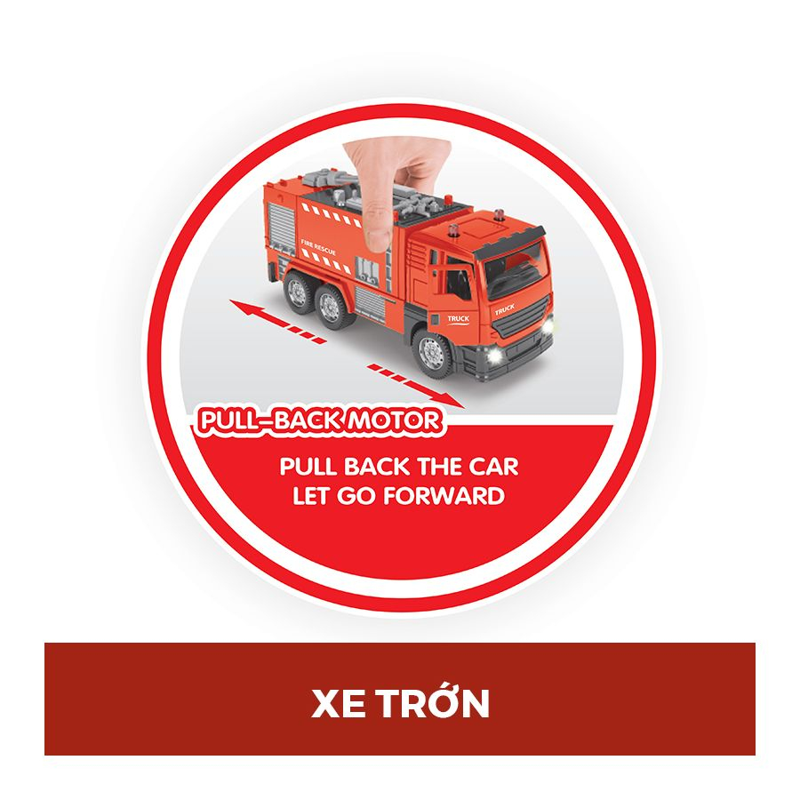 Vecto - Đồ Chơi Mô Hình Xe Cứu Hỏa Có Đèn Và Âm Thanh VT11K