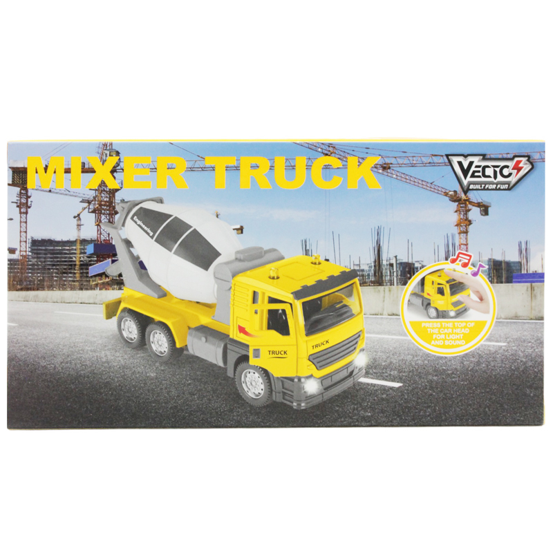 Vecto Xe Trộn Xi Măng Mô Hình Có Đèn & Âm Thanh Vt21k (Vta)