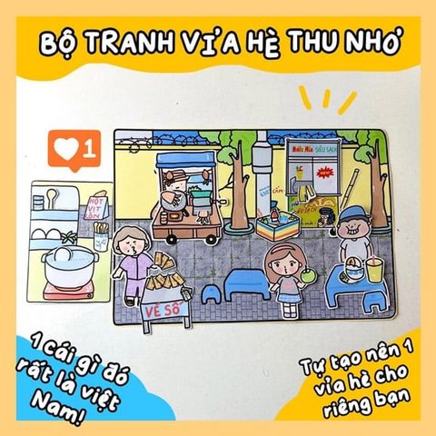 Bộ Tranh Tương Tác Cô Tiên Xanh - Vỉa Hè Thu Nhỏ