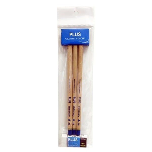 VIẾT CHÌ (3 PCS + 1 ERASER) 06-V012 (HVONG)