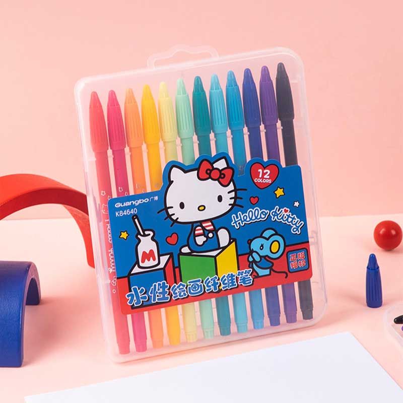 Hộp Bút Dạ Nước GUBKT84640 12 Màu KT