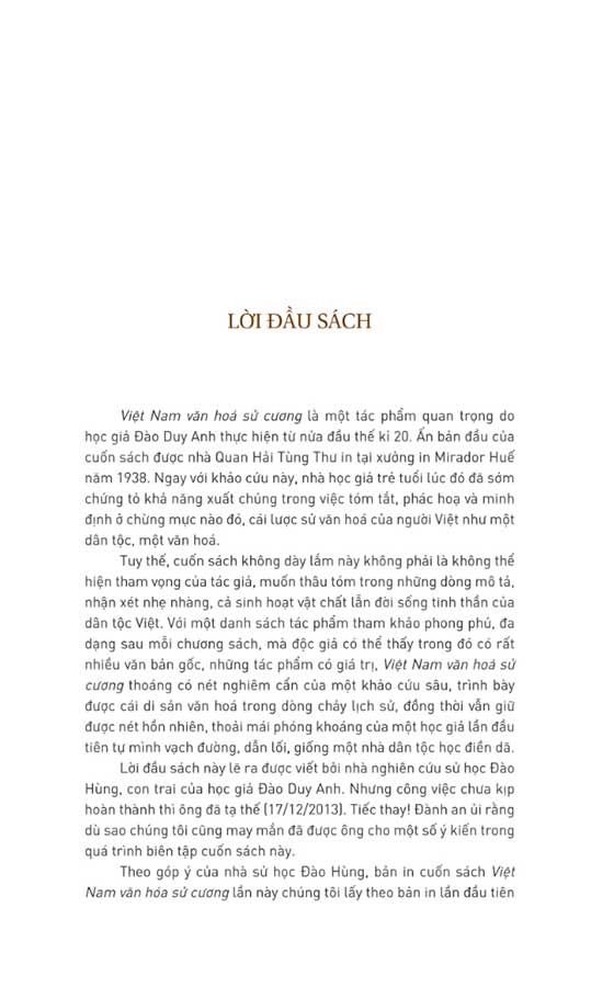 Việt Nam Văn Hóa Sử Cương