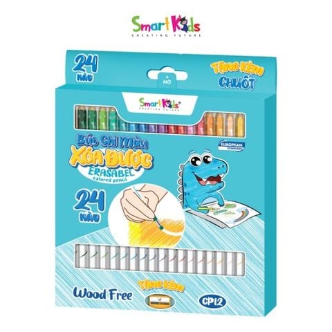 Smartkids - Viết Chì Màu Xóa Được 24 Màu/Cp12(Thck0323)