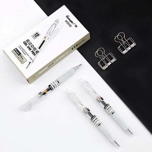 Guangbo - Viết Bi Gel B72015D Đen Ngòi 0.5Mm (12C/H) (Thck0644)