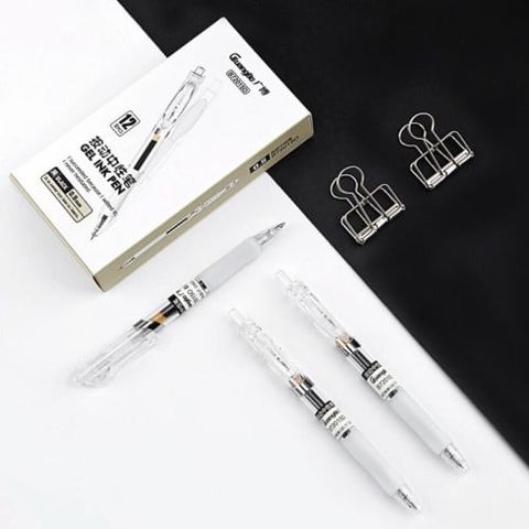 Guangbo - Viết Bi Gel B72015D Đen Ngòi 0.5Mm (12C/H) (Thck0644)