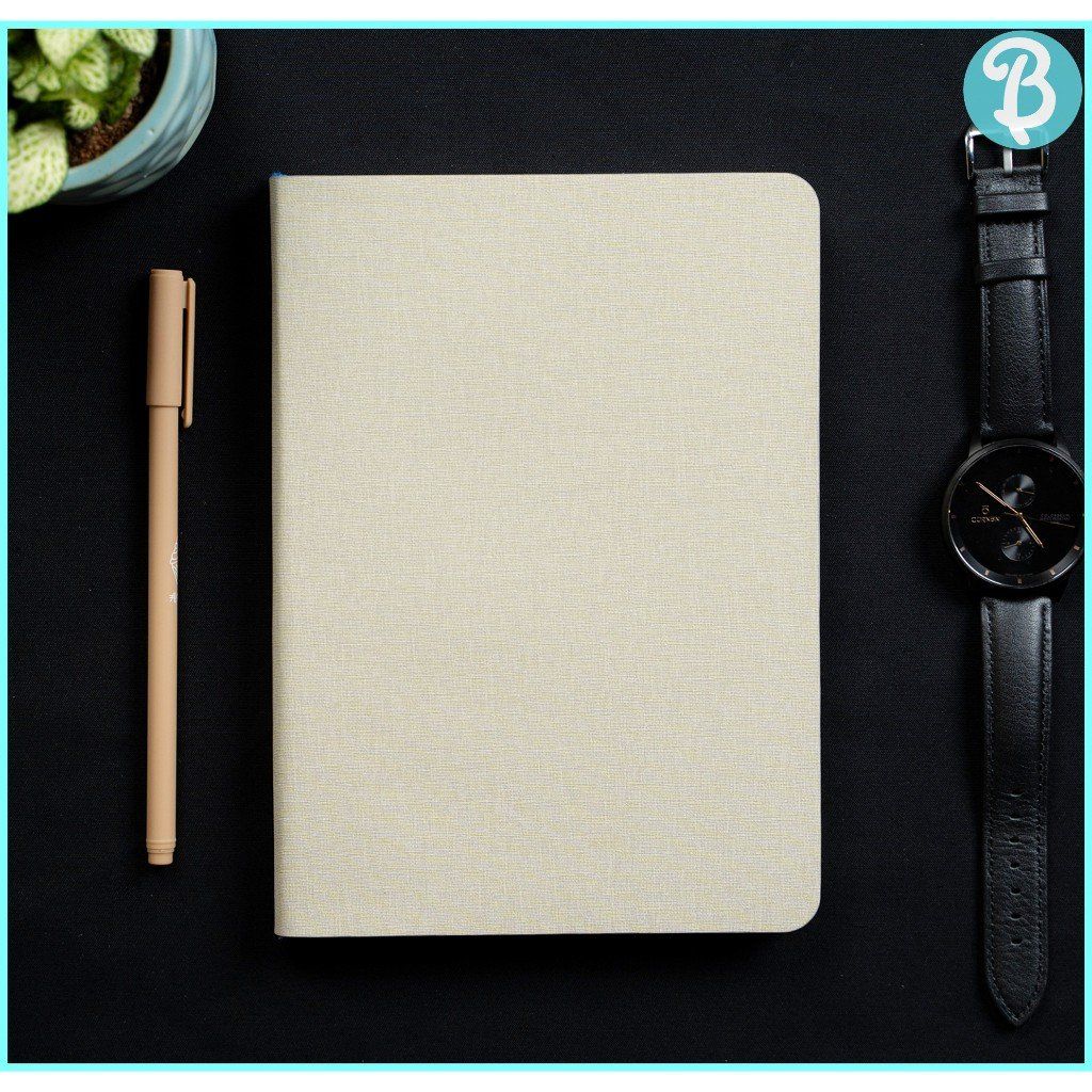 Sổ Da Cao Cấp A5 Bìa Mềm MEL-GM47 CREAM