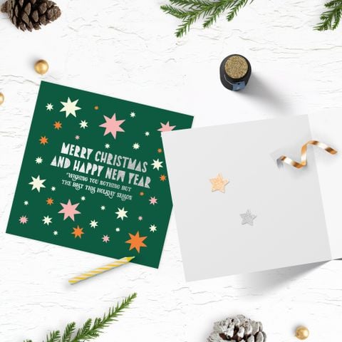 Thiệp Giáng Sinh, Năm Mới Cozy Christmas - Ngôi Sao