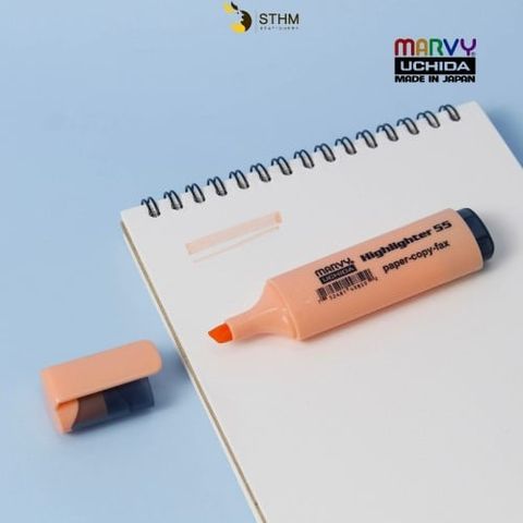 Marvy Viết Dạ Quang  55 Pastel Cam (0463-Vtqa)