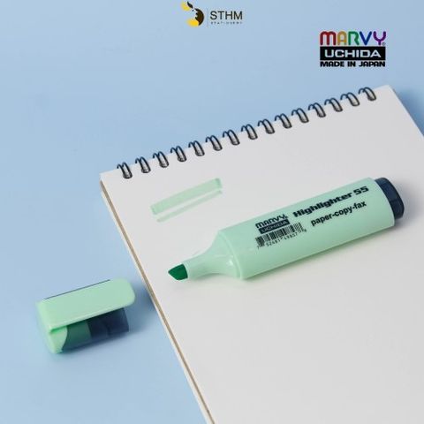 Marvy Viết Dạ Quang  55 Pastel Xanh Lá (0463-Vtqa)