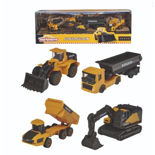 Majorette Bộ 4 Xe Mô Hình Volvo 212057287 (Simba)
