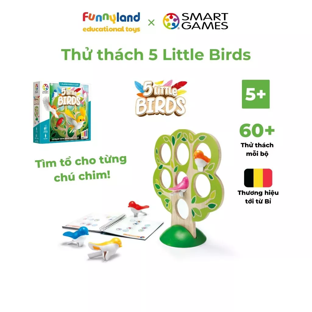 Smartgames Đồ Chơi Trí Tuệ 5 Little Birds SG 039 60018816