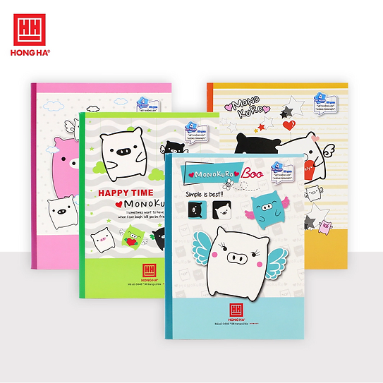 HH - Tập 96Tr Class Heo Boo, 4 Ly Ngang, 96 Tr, Đl 80/90-92L (5Q/Lốc)( Giao Mẫu Ngẫu Nhiên)