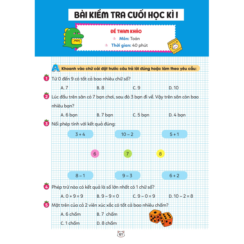 Vở Bài Tập Toán Tăng Cường 1 - Tập 1