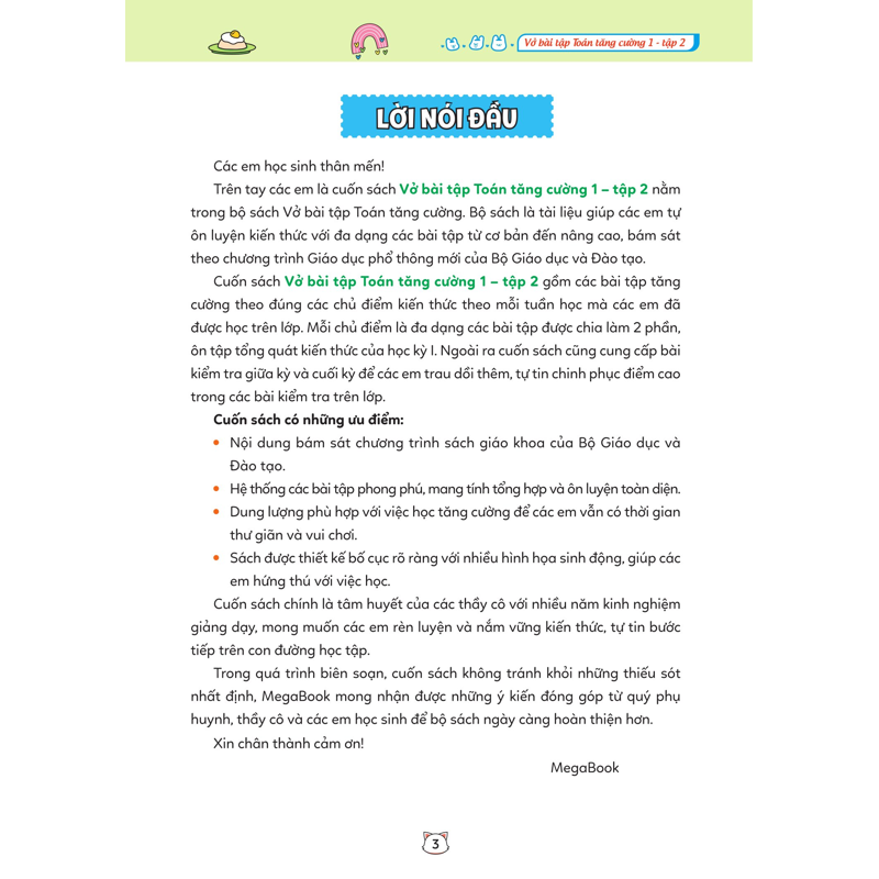 Vở Bài Tập Toán Tăng Cường 1 Tập 2