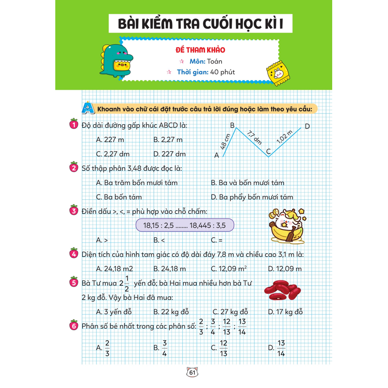 Vở Bài Tập Toán Tăng Cường 5 Tập 1