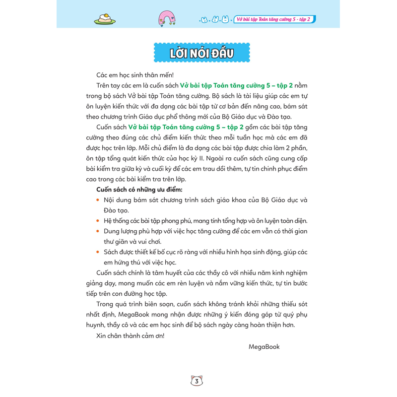 Vở Bài Tập Toán Tăng Cường 5 Tập 2