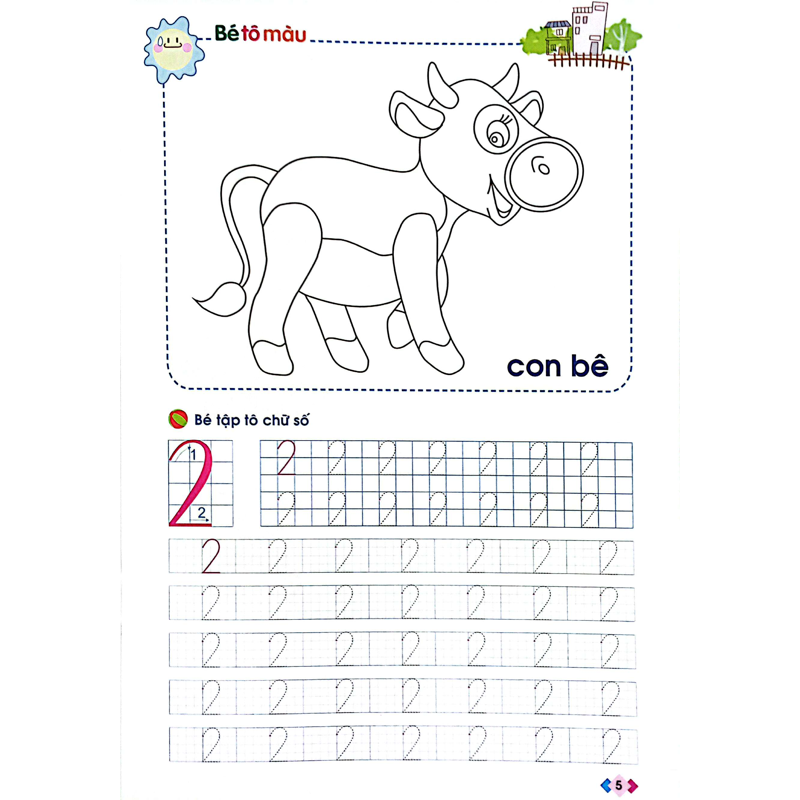 Vở Bé Làm Quen Với Chữ Số 5-6t