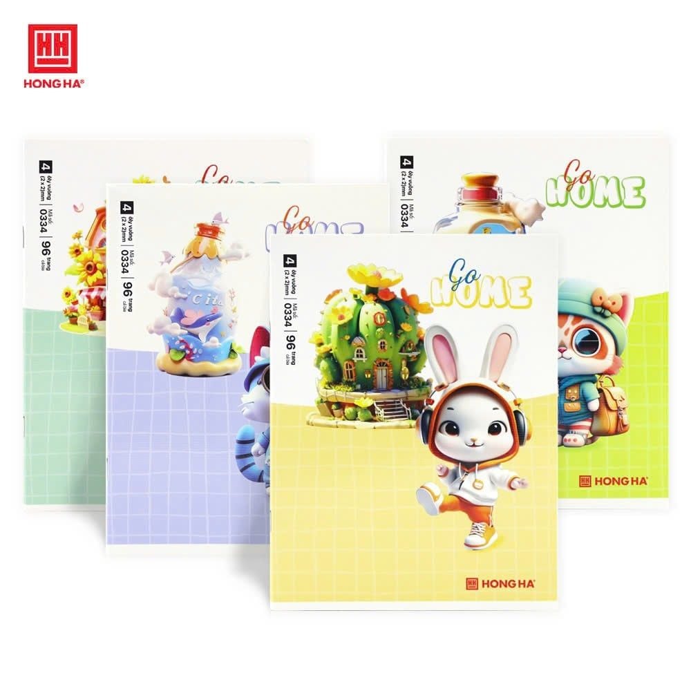 Vở Hồng Hà Class Go Home 4 ô ly 96tr ĐL 80/90-92