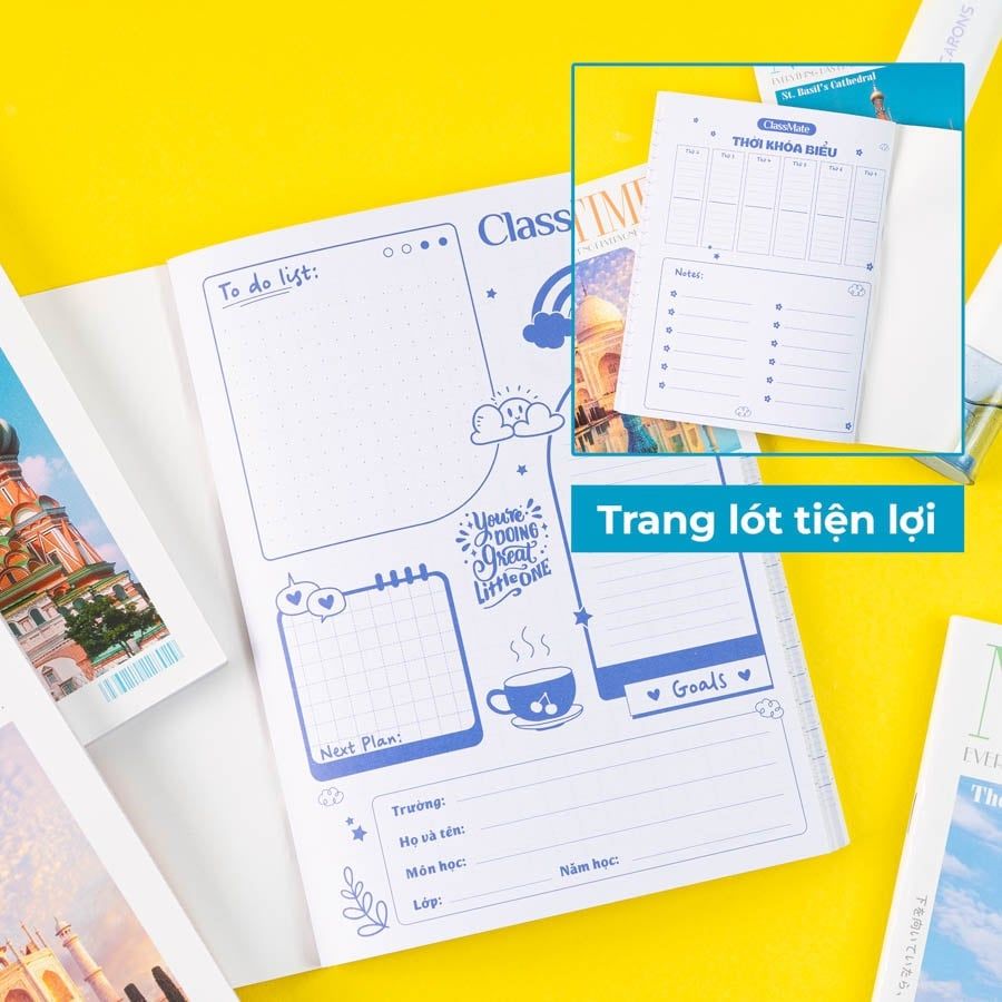 Tập Học Sinh 200tr Classmate DL70gsm 4 Ly Ngang NA5-20-012 (Giao mẫu ngẫu nhiên)