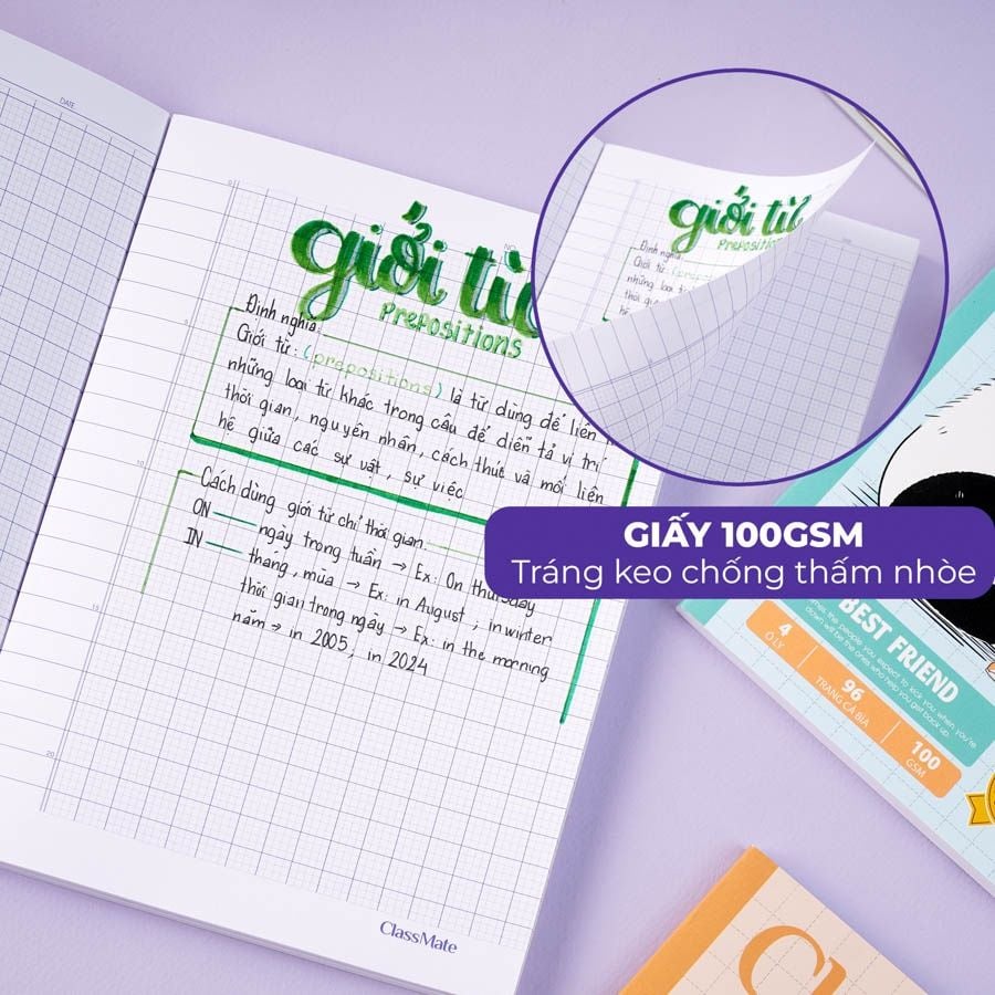 Tập Học Sinh 96tr Classmate DL100gsm 4oly NA5-09-005 (Giao mẫu ngẫu nhiên)