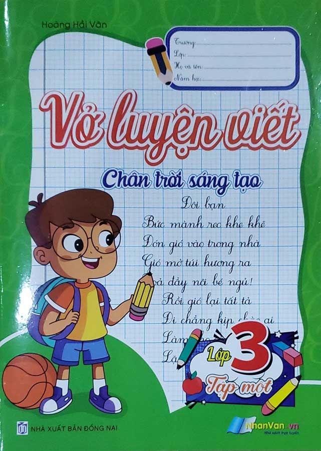 Vở Luyện Viết Lớp 3 - Tập 1 (Chân trời sáng tạo)