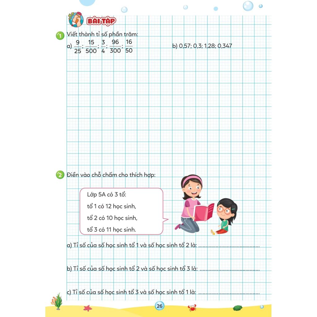 Vở Ôn Hè Toán 5 - Dùng Cho Học Sinh Lớp 5 Lên Lớp 6