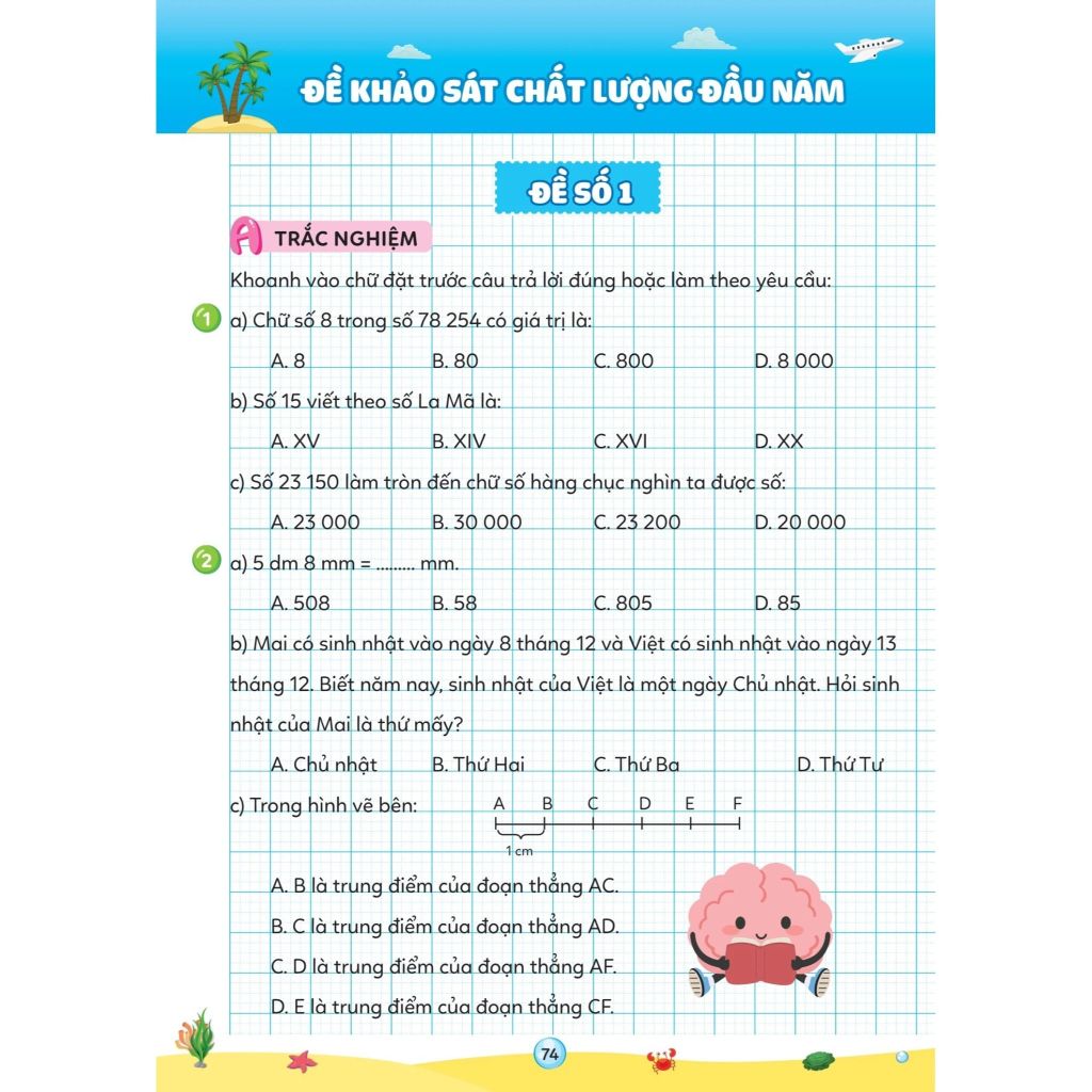 Vở Ôn Hè Toán 3 - Dùng Cho Học Sinh Lớp 3 Lên Lớp 4
