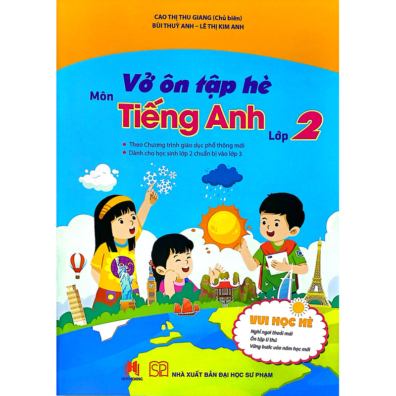 Vở Ôn Tập Hè Môn Tiếng Anh Lớp 2