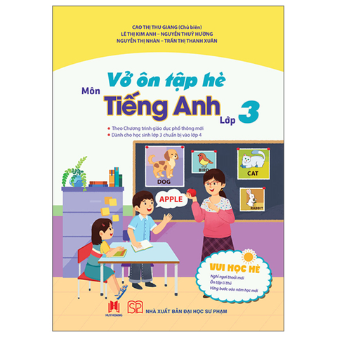 Vở Ôn Tập Hè Môn Tiếng Anh Lớp 3.
