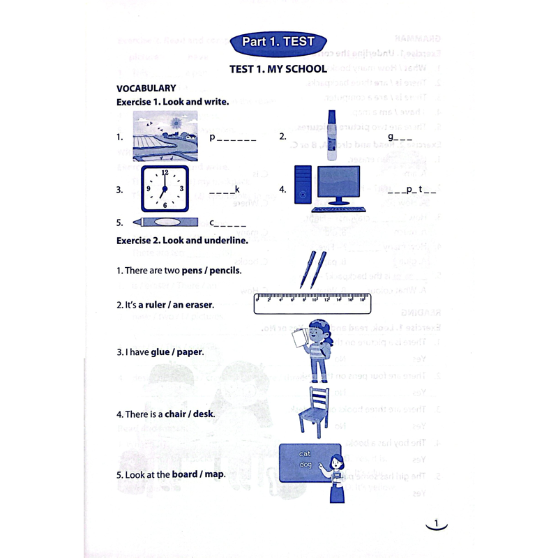 Vở Ôn Tập Hè Môn Tiếng Anh Lớp 3.