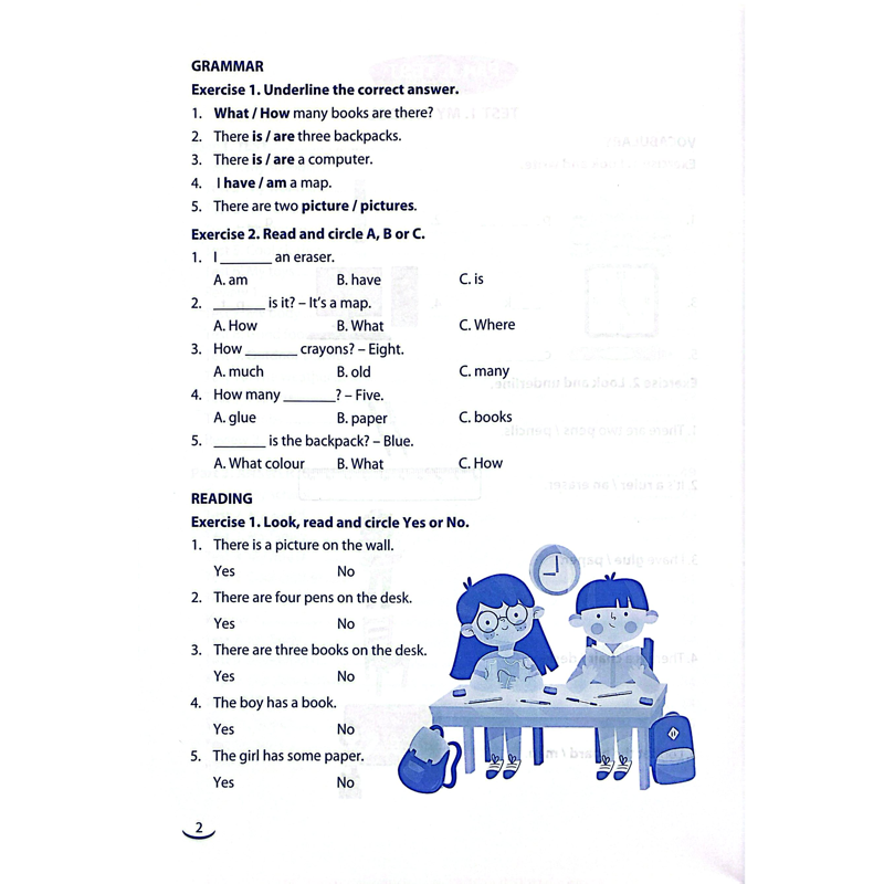 Vở Ôn Tập Hè Môn Tiếng Anh Lớp 3.