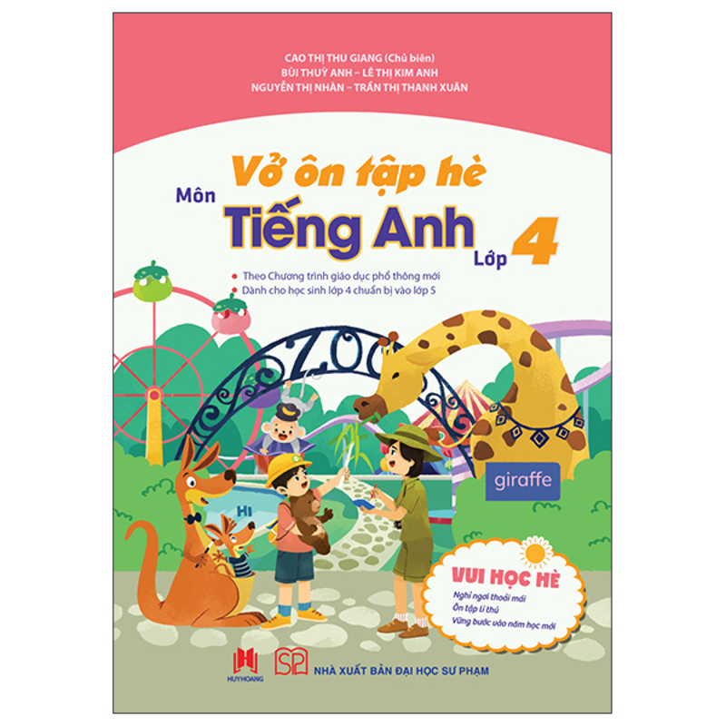 Vở Ôn Tập Hè Môn Tiếng Anh Lớp 4
