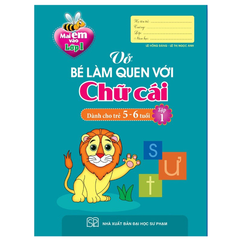 Vở Tập Tô Chữ Dành Cho Trẻ 5-6 Tuổi Tập 1