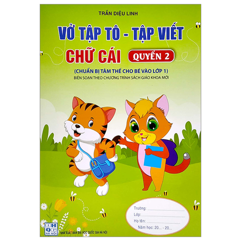 Vở Tập Tô - Tập Viết Chữ Cái Quyển 2