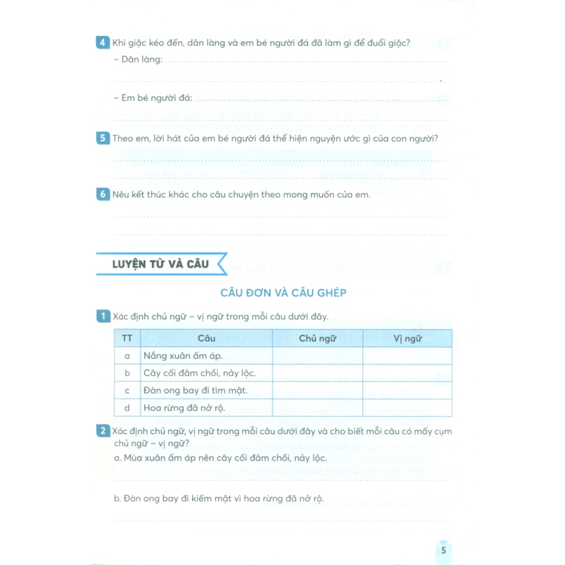 Vở Thực Hành Tiếng Việt 5/2