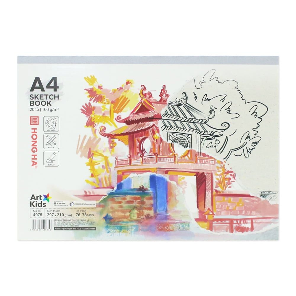Hồng Hà - Vở Vẽ Art Kids 20 Tờ A4 Đl: 100/ 76 - 78 4975