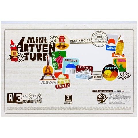 Hồng Hà - Vở Vẽ Mini Art 20 Tờ A3 Đl: 100/76-78 8158