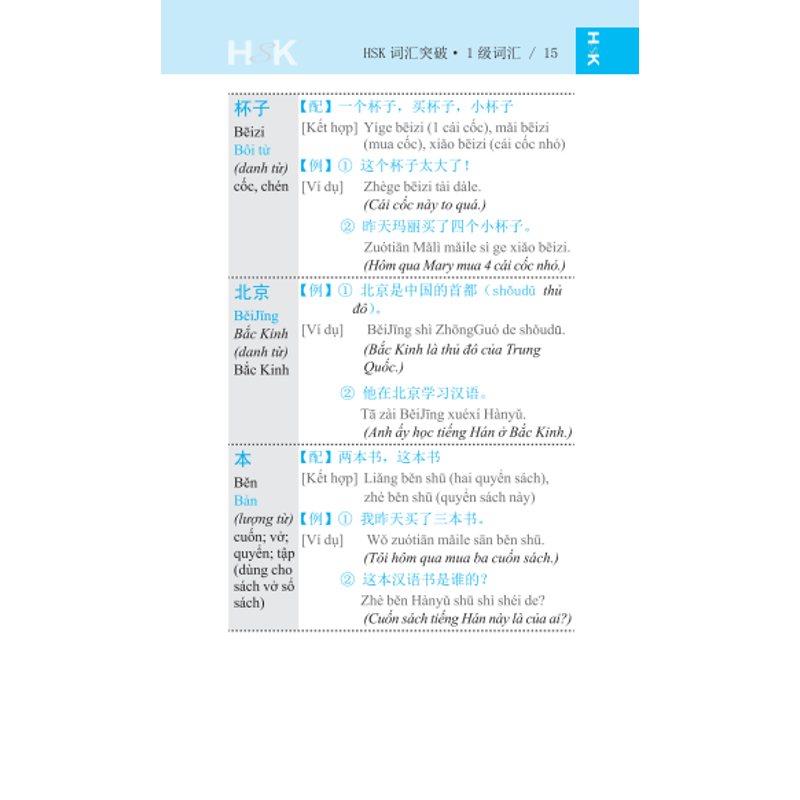 Vocabulary Khám Phá Từ Vựng HSK-Cấp 1-3