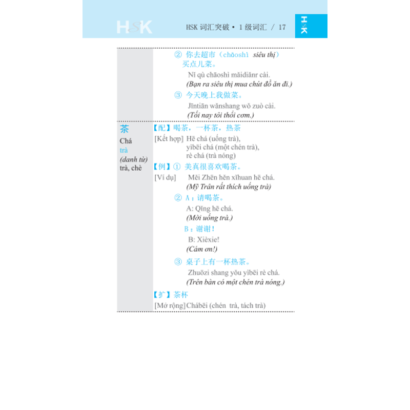 Vocabulary Khám Phá Từ Vựng HSK-Cấp 1-3
