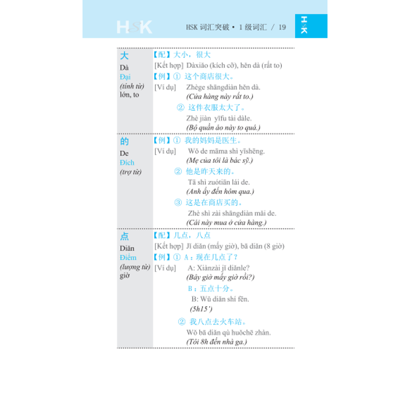 Vocabulary Khám Phá Từ Vựng HSK-Cấp 1-3