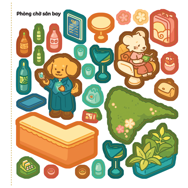 Vui Tươi Và Ngộ Nghĩnh Căn Phòng Sticker - Kì Nghỉ Tuyệt Vời