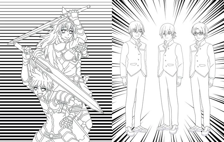 Wall Art - Manga Colouring (FSC)