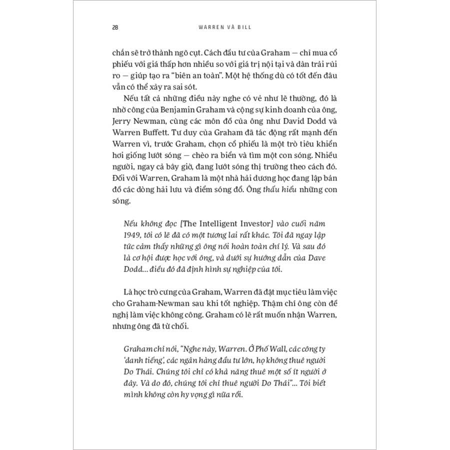 Warren Và Bill: Gates, Buffett Và Tình Bạn Đã Thay Đổi Thế Giới