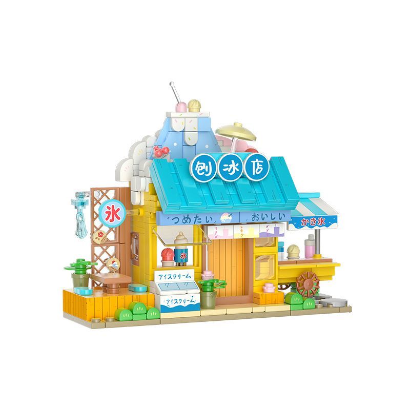 Wekki Đồ Chơi Lắp Ráp Maruko, Tiệm Kem Wk516404 60018146